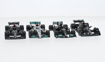 Mercedes set 2x W14, W13 and W12 TEAM MERCEDES-AMG Petronas Formula One